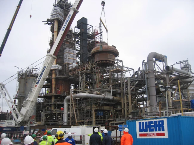 UHP water jetting abrasive cold cutting in nuclear power station UK