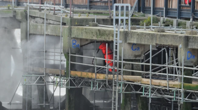 Offshore water jetting services for platform maintenance and surface preparation in the North Sea