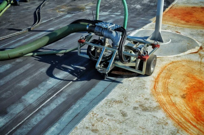 UHP water jetting steel surface preparation to Wa2 standard, RGL Services UK